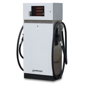 Gespa dual-hose fuel dispenser with digital display for price, volume and litres.